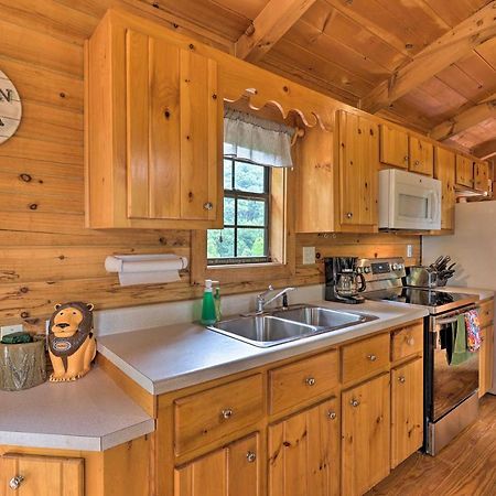 Quaint Log Cabin With Views Near West Jefferson Warrensville Esterno foto