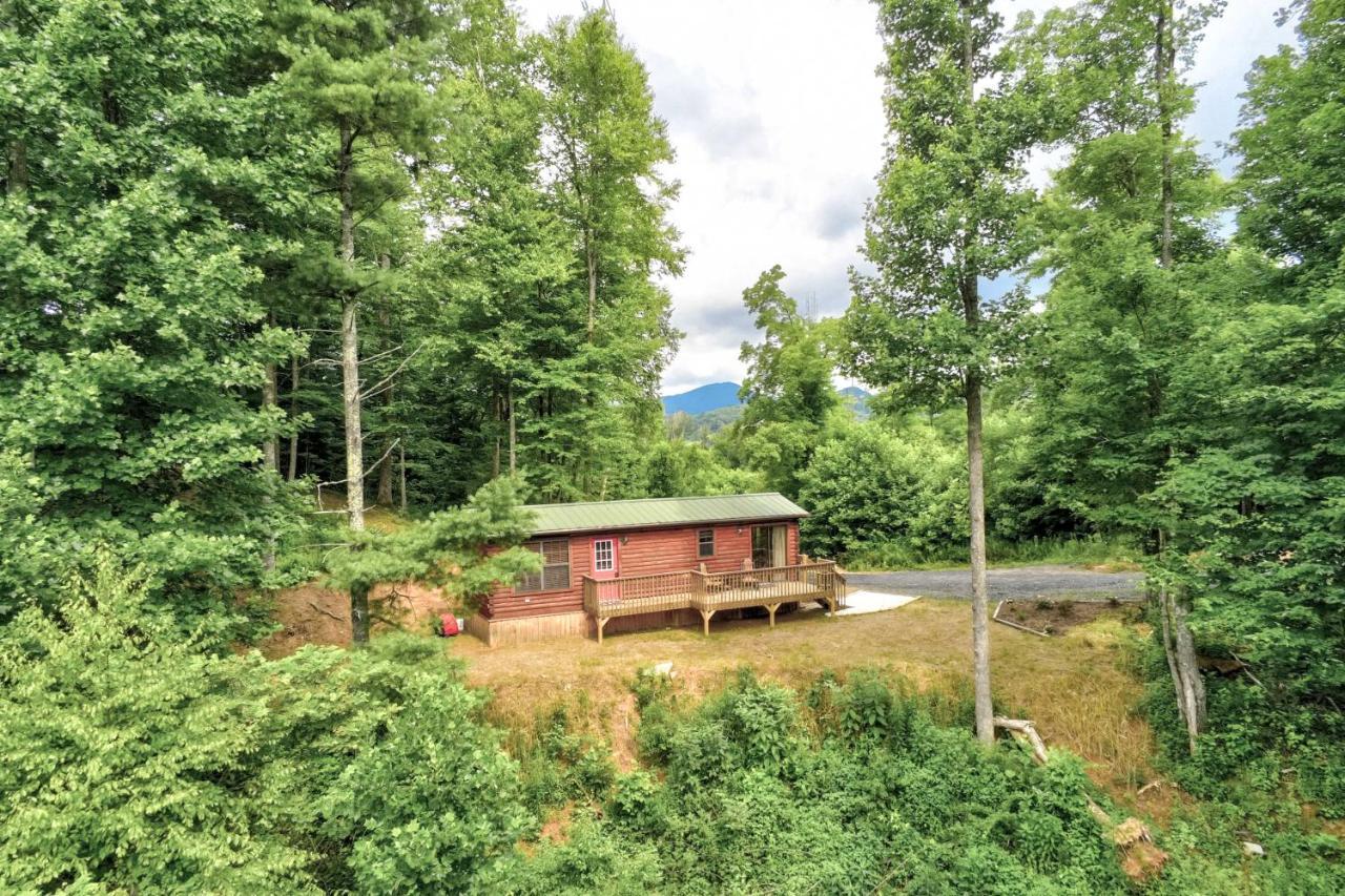 Quaint Log Cabin With Views Near West Jefferson Warrensville Esterno foto