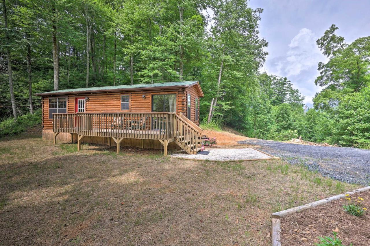 Quaint Log Cabin With Views Near West Jefferson Warrensville Esterno foto